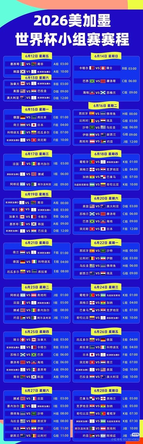 2026世界杯直播今日完整安排在哪里看 2026世界杯直播今日完整安排在哪里看
